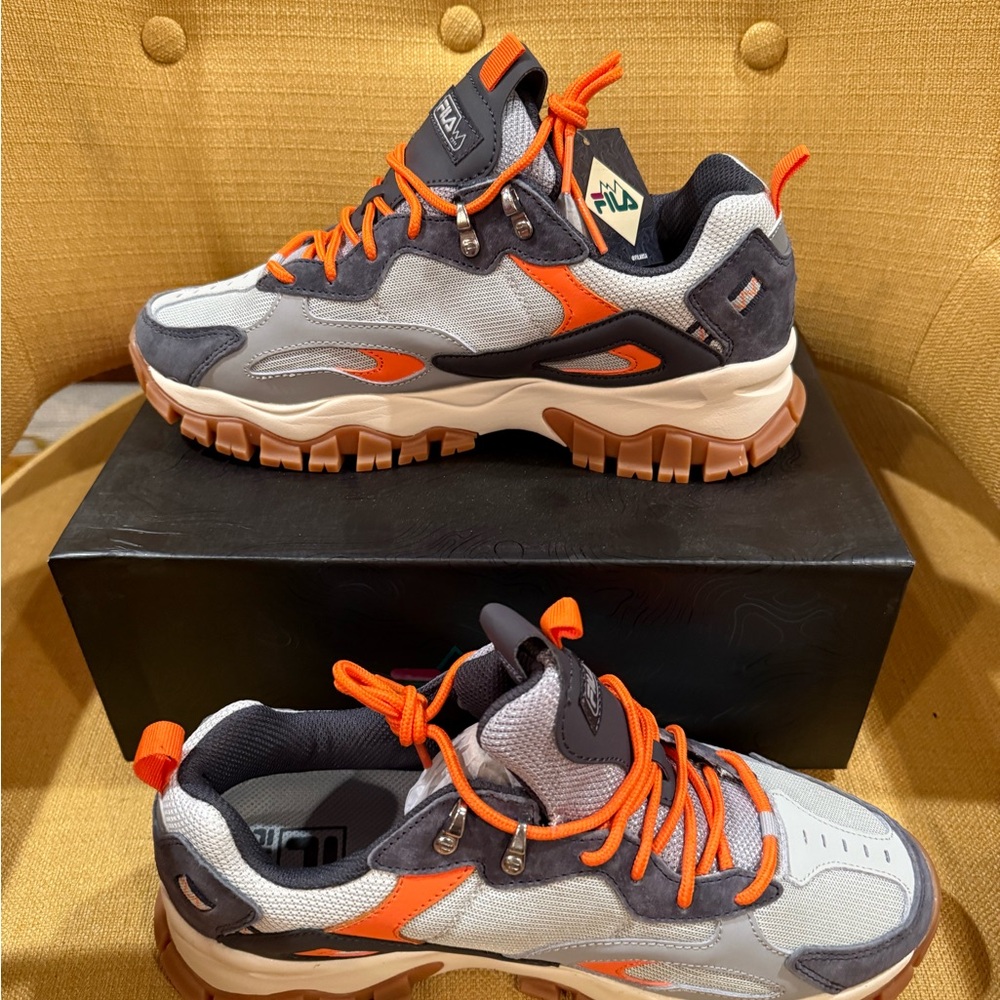 Fila Ray Tracer TR2 Men's Sneakers - Gray, Brown, Orange